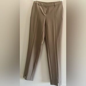Taupe Tailored Trousers with Straight-Leg like new